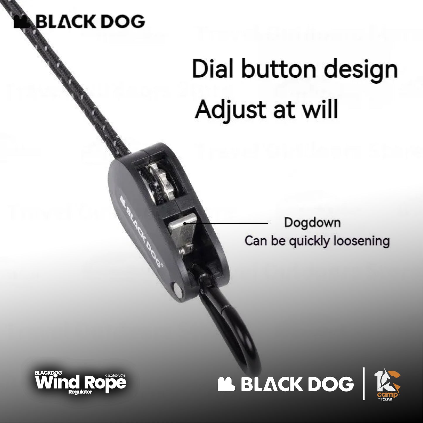 BD082 | BLACKDOG CBD2300PJ014 _ Windproof Rope Regulator