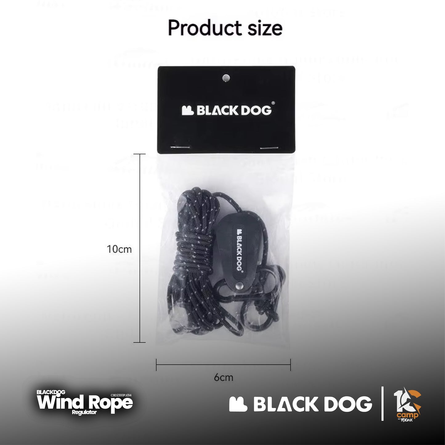 BD082 | BLACKDOG CBD2300PJ014 _ Windproof Rope Regulator
