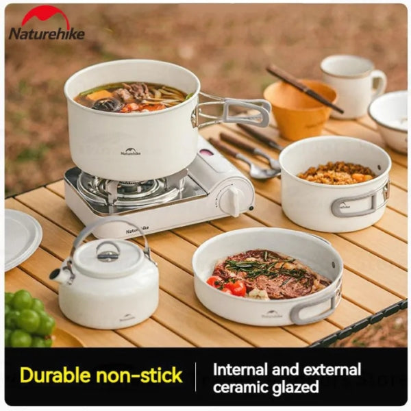 NH137 | NATUREHIKE CNK2450CF013_ Ceramic non-stick pot set