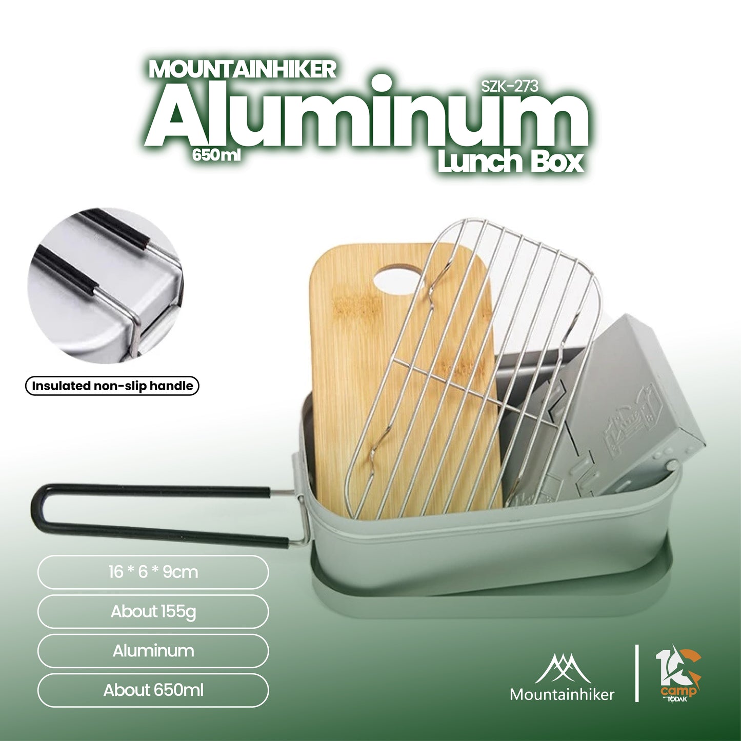 MH054 SZK273 Aluminum Lunch Box
