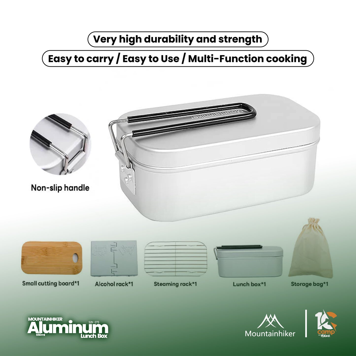 MH054 SZK273 Aluminum Lunch Box