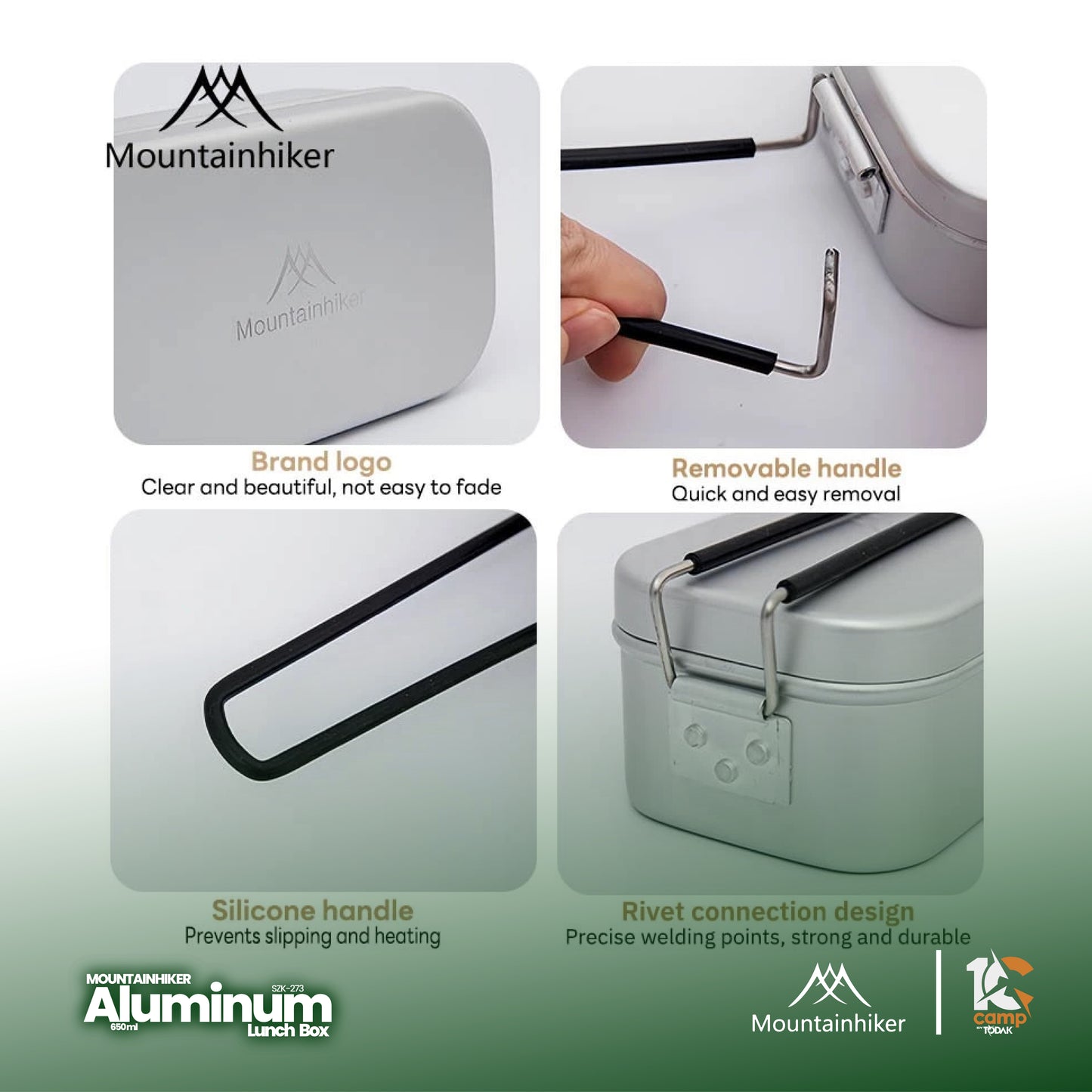 MH054 SZK273 Aluminum Lunch Box