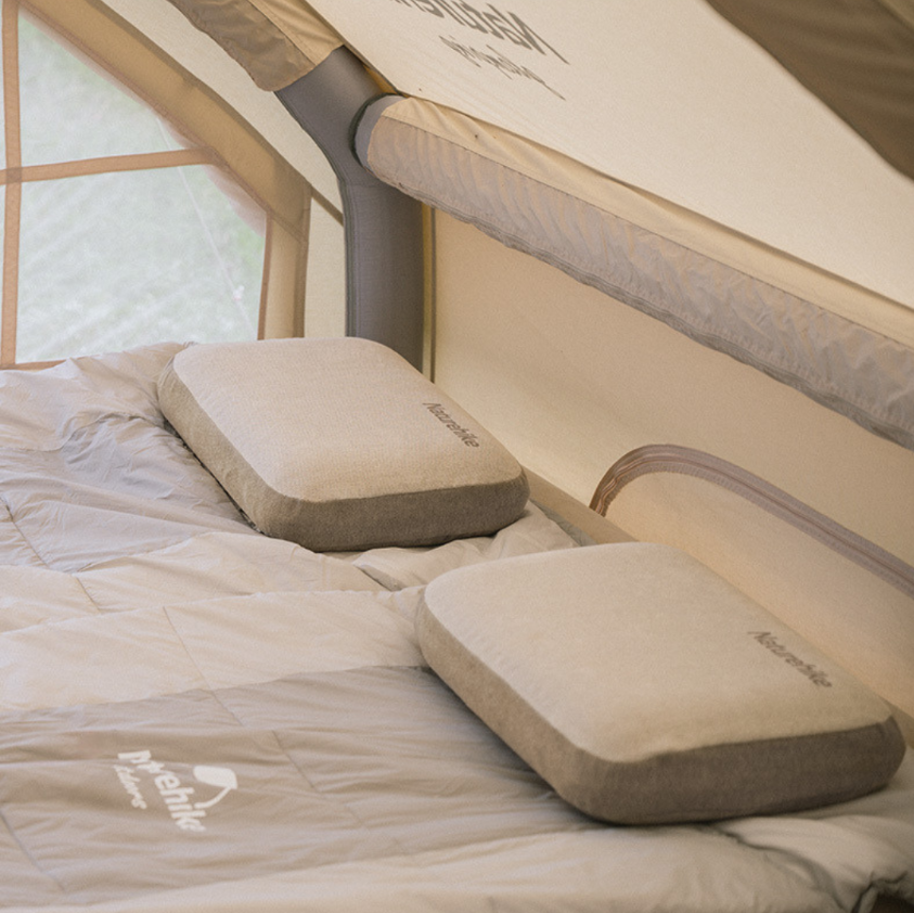 NH061-094 | NATUREHIKE NH22ZT002 Memory Foam Comfort Square Pillow | NH061 Khaki | NH094 Grey |