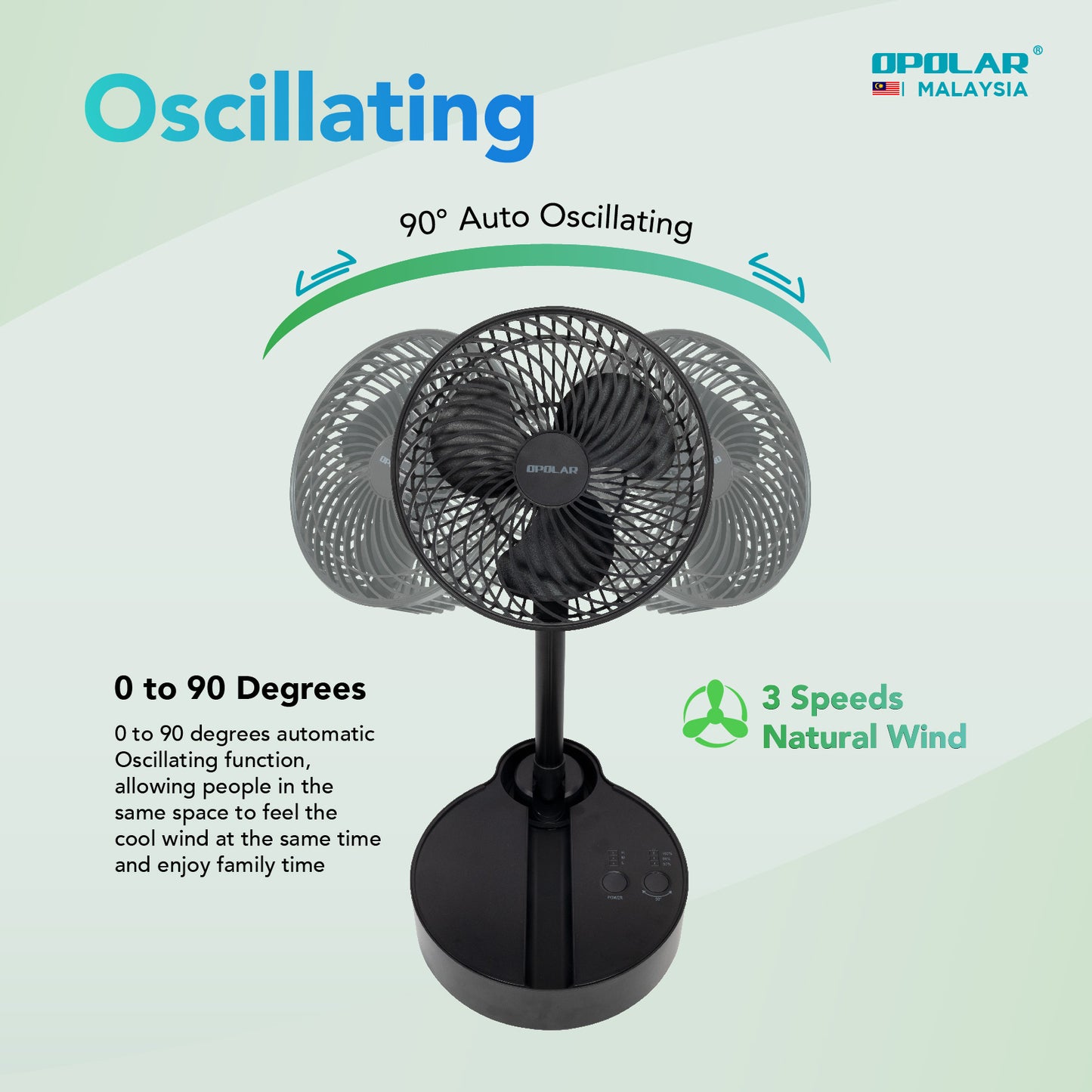 OP010 | OPOLAR WH71 _ Stand/Tower (Floor Fan) | 10,000mAH