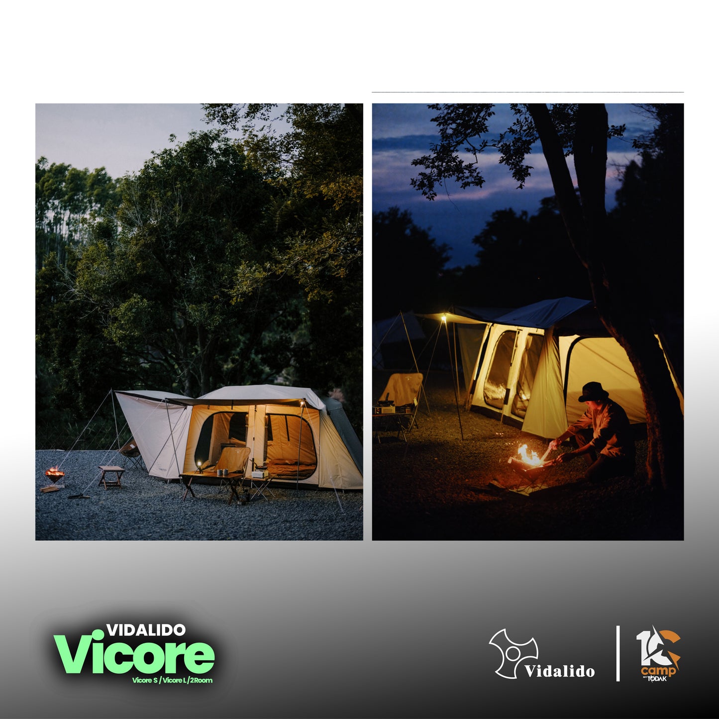 VD001~032 | VIDALIDO Vicore Camping Tent | VD001 | VD002 | VD032