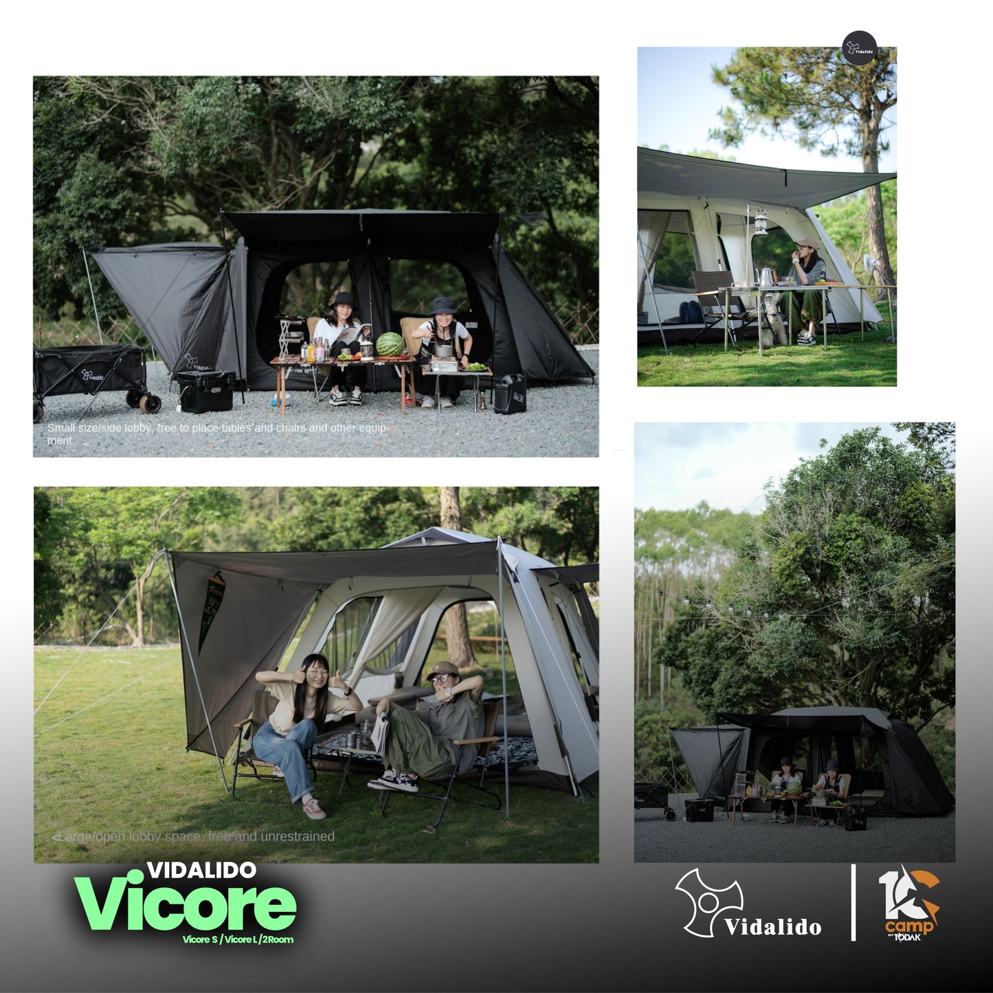 VD001~032 | VIDALIDO Vicore Camping Tent | VD001 | VD002 | VD032