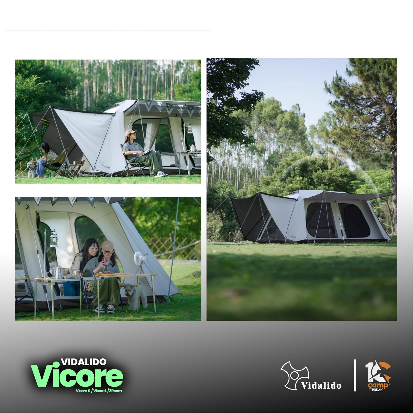 VD001~032 | VIDALIDO Vicore Camping Tent | VD001 | VD002 | VD032