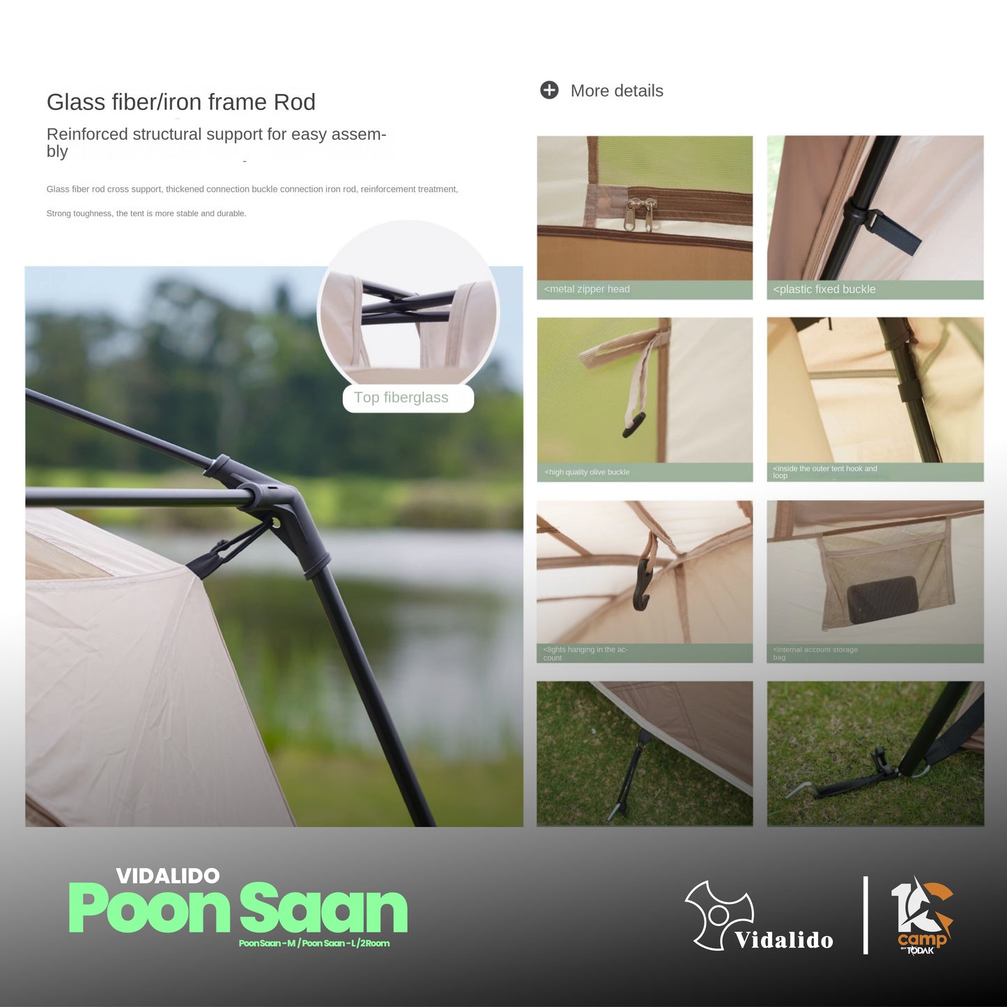 VD003~034 | VIDALIDO Poon Saan Camping Tent | VD003 | VD004 | VD033 | VD034 |