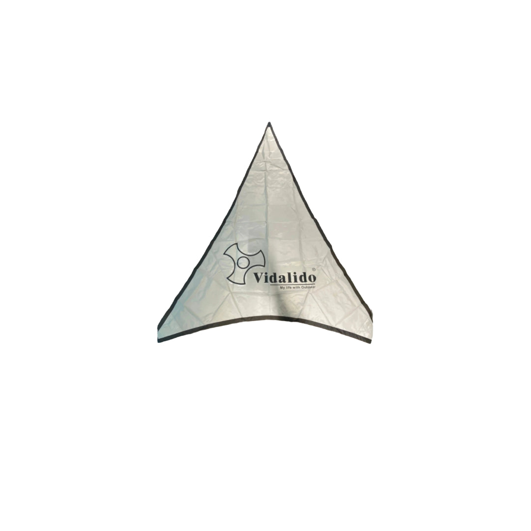 VD029-030 | VIDALIDO Triangle Tarp flag (4 pieces/Set) with pole & pegs | VD029 | VD030