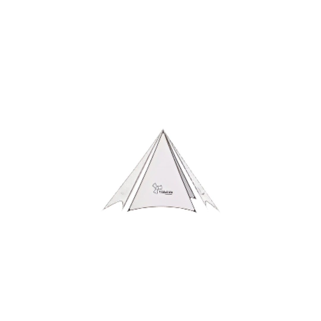 VD029-030 | VIDALIDO Triangle Tarp flag (4 pieces/Set) with pole & pegs | VD029 | VD030