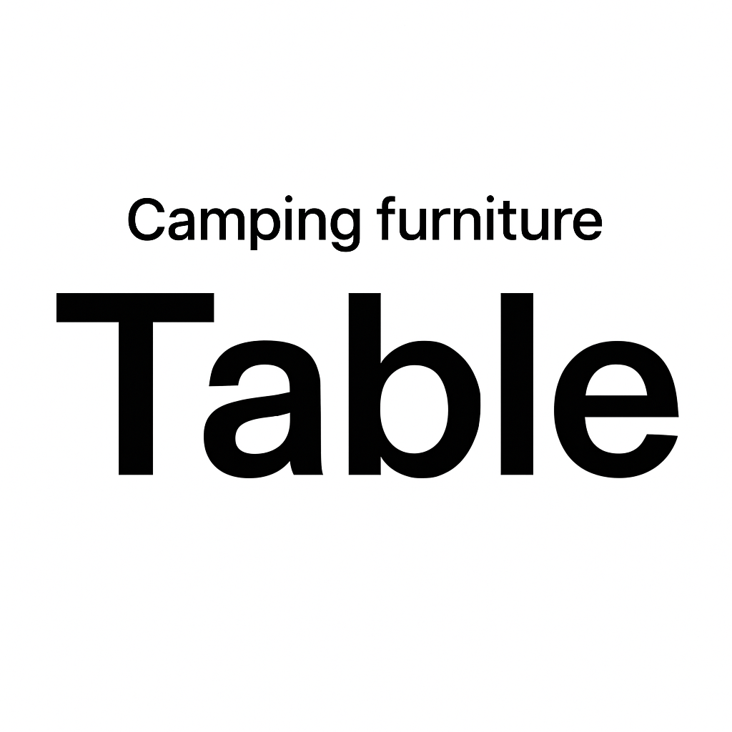 CAMPING FURNITURE: TABLES