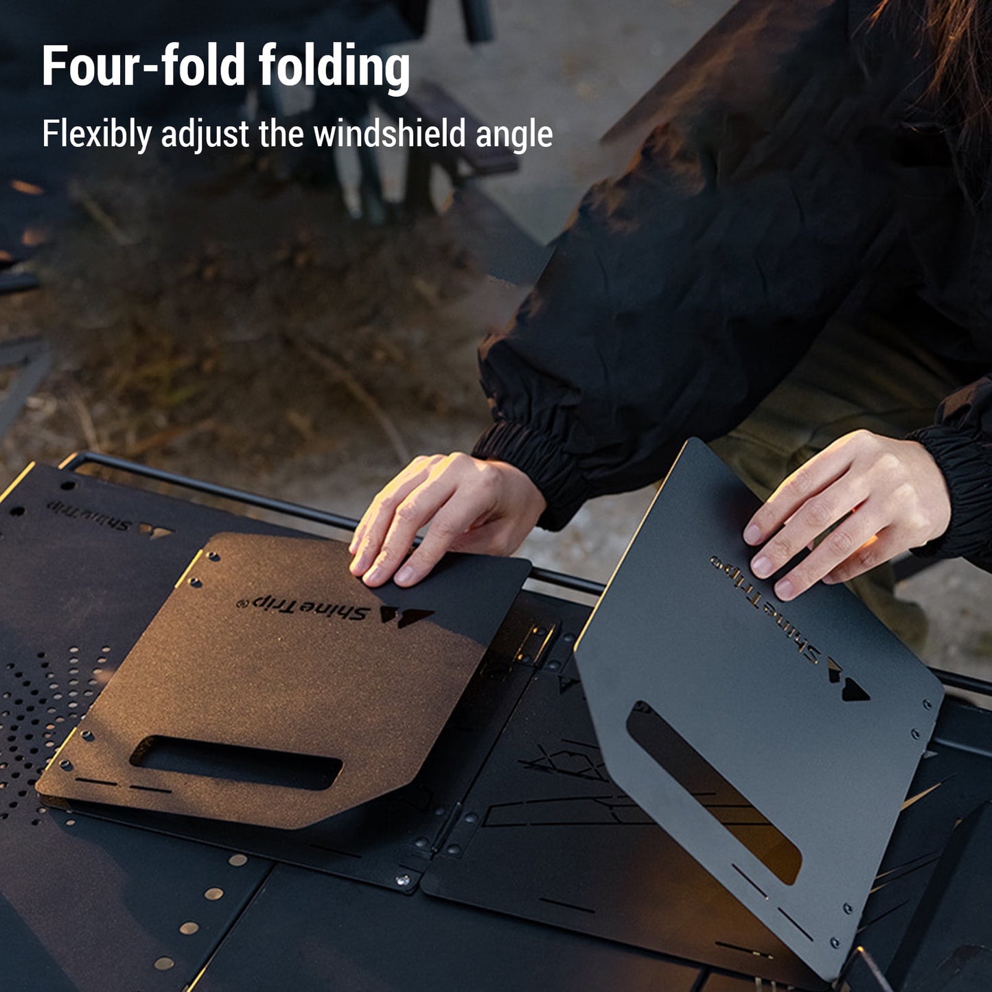 ST060 | SHINETRIP A447 _ Changchi Camping Windshield Black | ST060 |