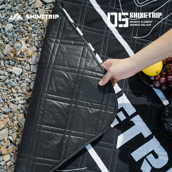 ST095-100 | SHINETRIP #05 Tactical picnic blanket | Contour lines | L & M size