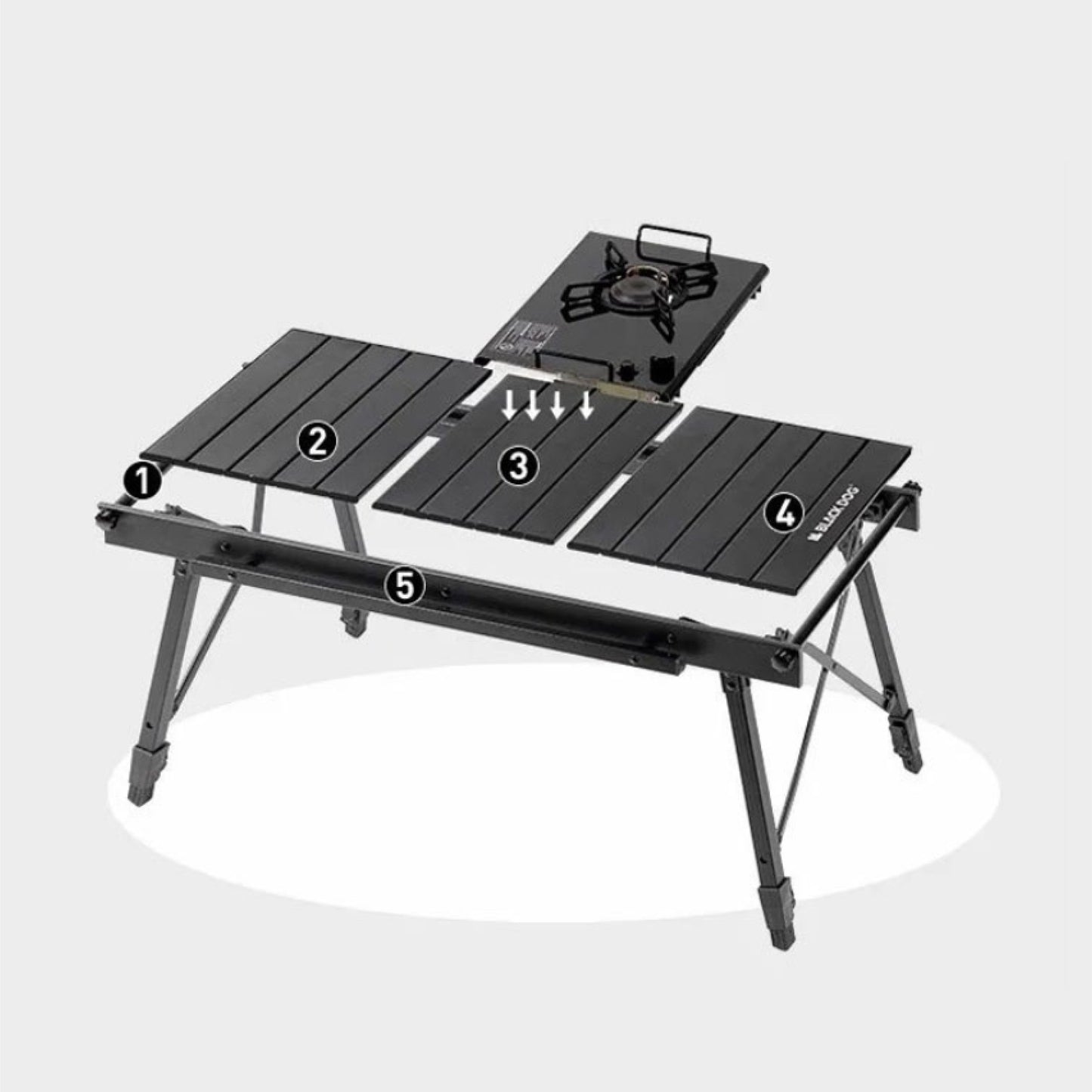 BD020-CBD2300JJ019 BLACKDOG IGT folding table