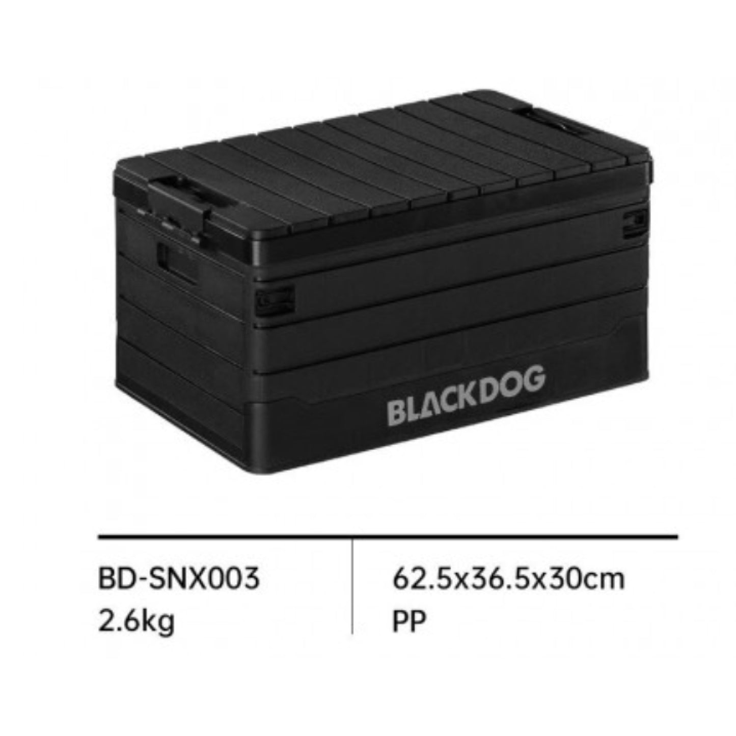 BD045-BD-SNX003 BLACKDOG PP folding storage box 60L