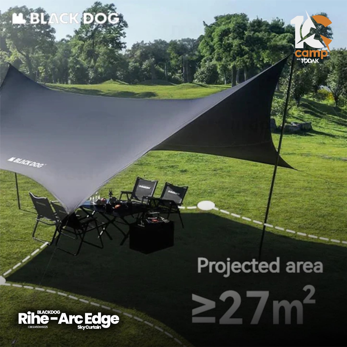 BD065-066 BLACKDOG | BD065 CBD2450WS024 Nebula - Hexagonal canopy | BD066 CBD2450WS025 RIHE arc edge large canopy |