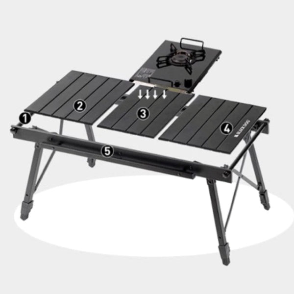 BD126 | BLACKDOG CBD2450JJ034 _ IGT Folding Lift Table | Black V2