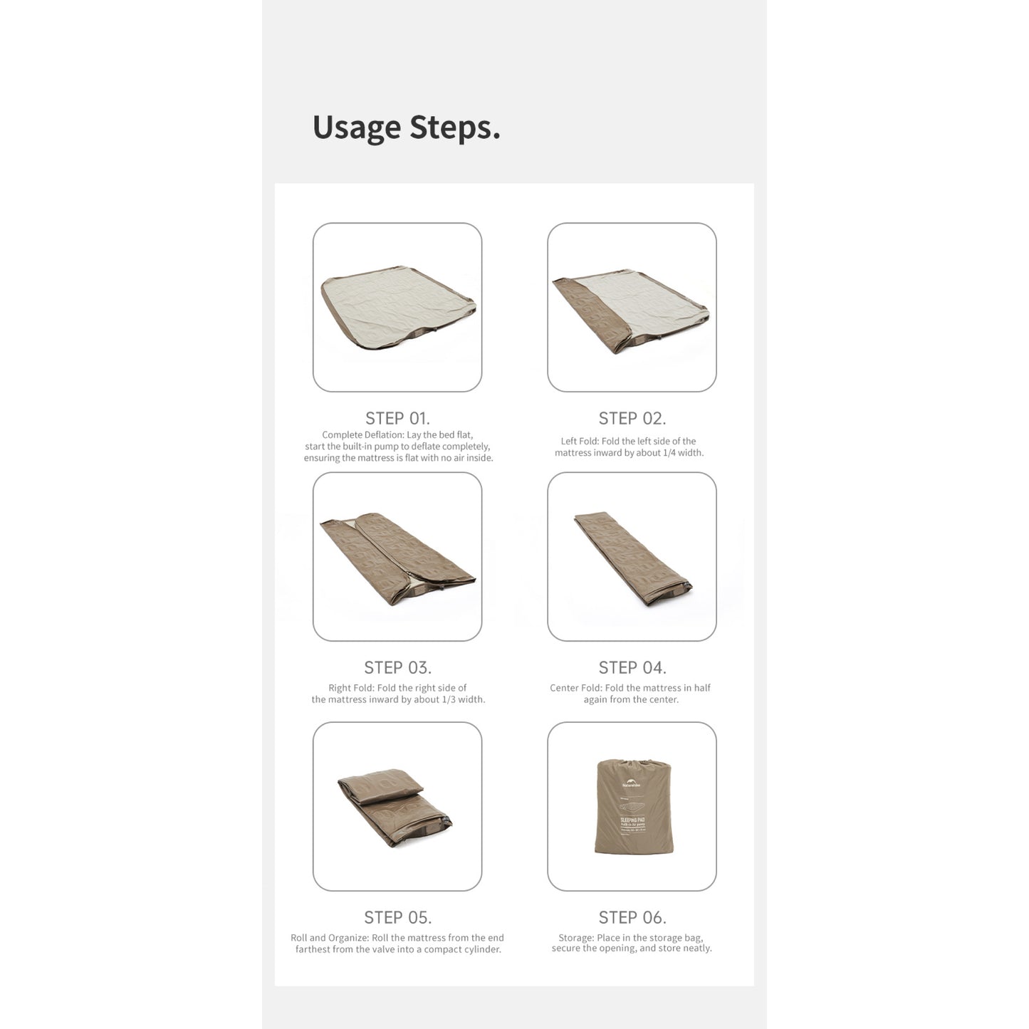 NH116-120 | NATUREHIKE CNK2550WS013 _ Chenjing Built-in Pump Inflatable Bed | NH116 | NH117 | NH118