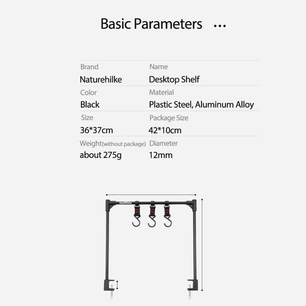 NH034 | NATUREHIKE NH20PJ137  Outdoor Tabletop Shelf |