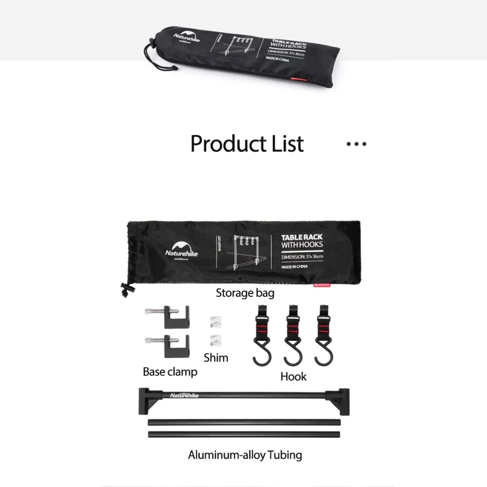 NH034 | NATUREHIKE NH20PJ137  Outdoor Tabletop Shelf |