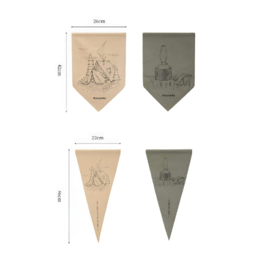 NH055-056 | NATUREHIKE  NH21PS001 _ Canvas hanging flag (1 piece each ) | NH055 | NH056 |