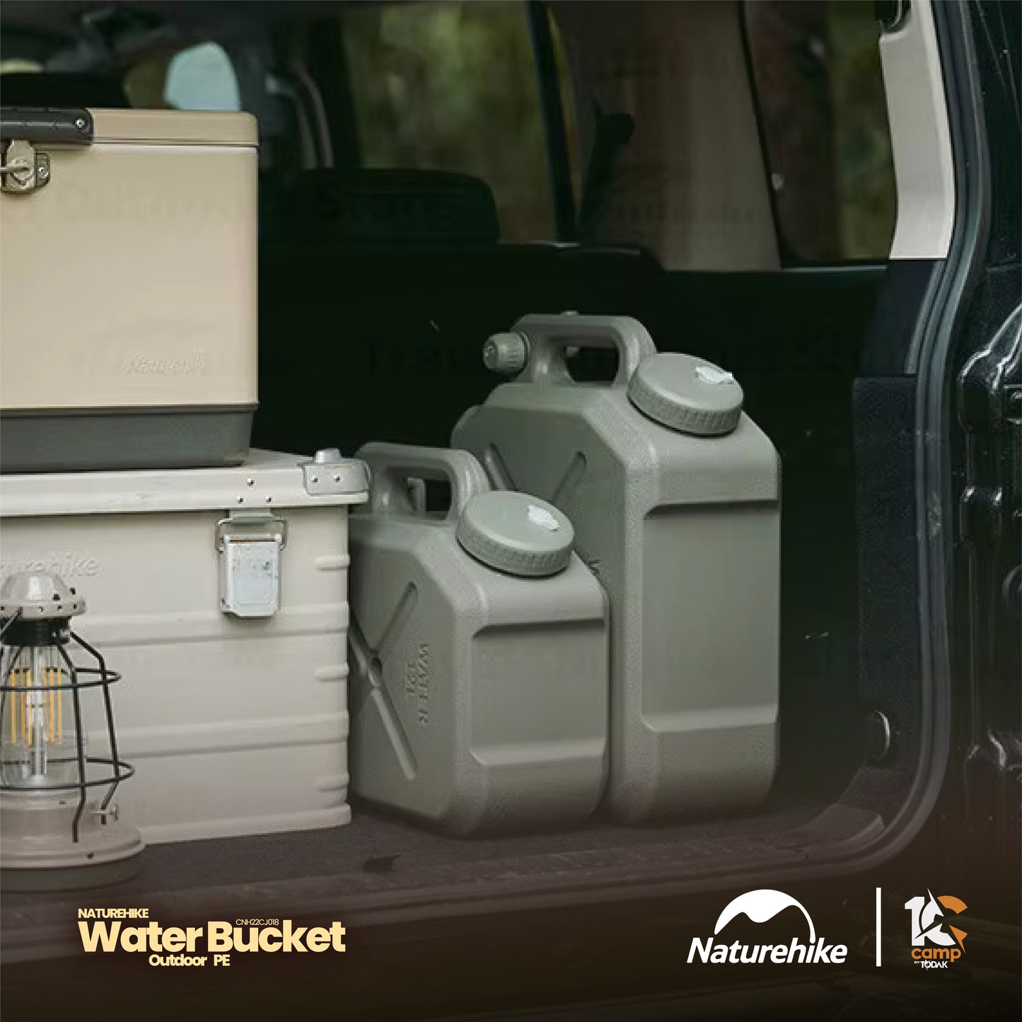 NH076~101 | NATUREHIKE CNH22CJ018 Outdoor PE water bucket | Khaki / Green | NH076 | NH077 | NH101 |