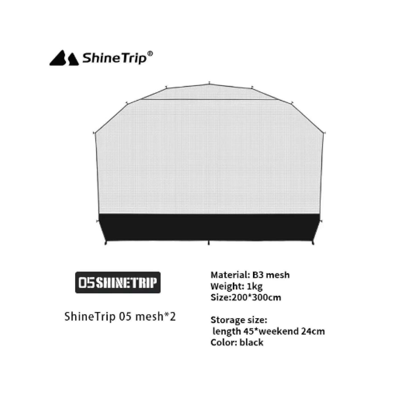 ST006>009-A470 SHINE TRIP ST-05 Series Dome Canopy & Accessories