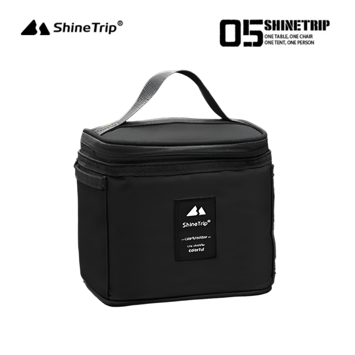 ST058-A456-H00 SHINE TRIP ST-Seasoning Bottle Storage Bag-Black