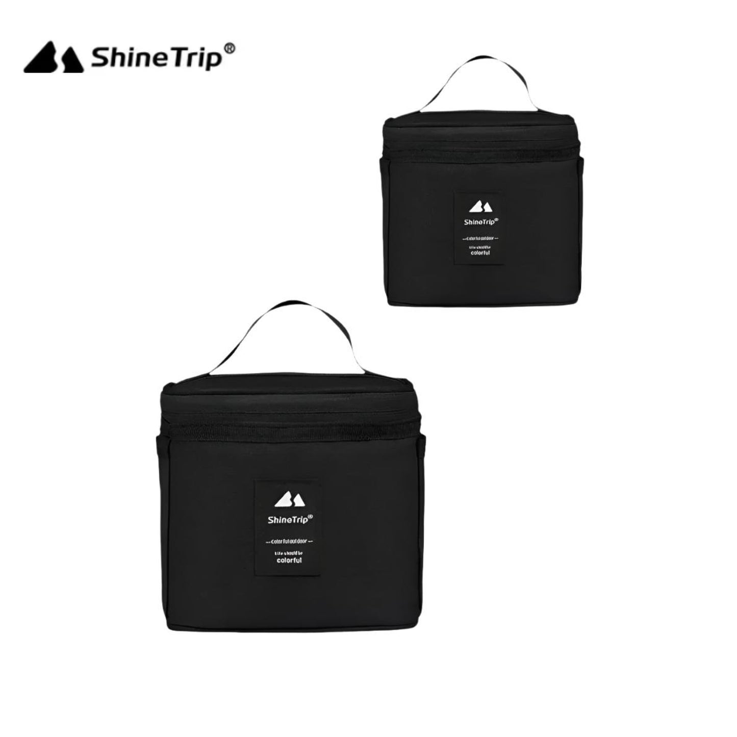 ST058-A456-H00 SHINE TRIP ST-Seasoning Bottle Storage Bag-Black