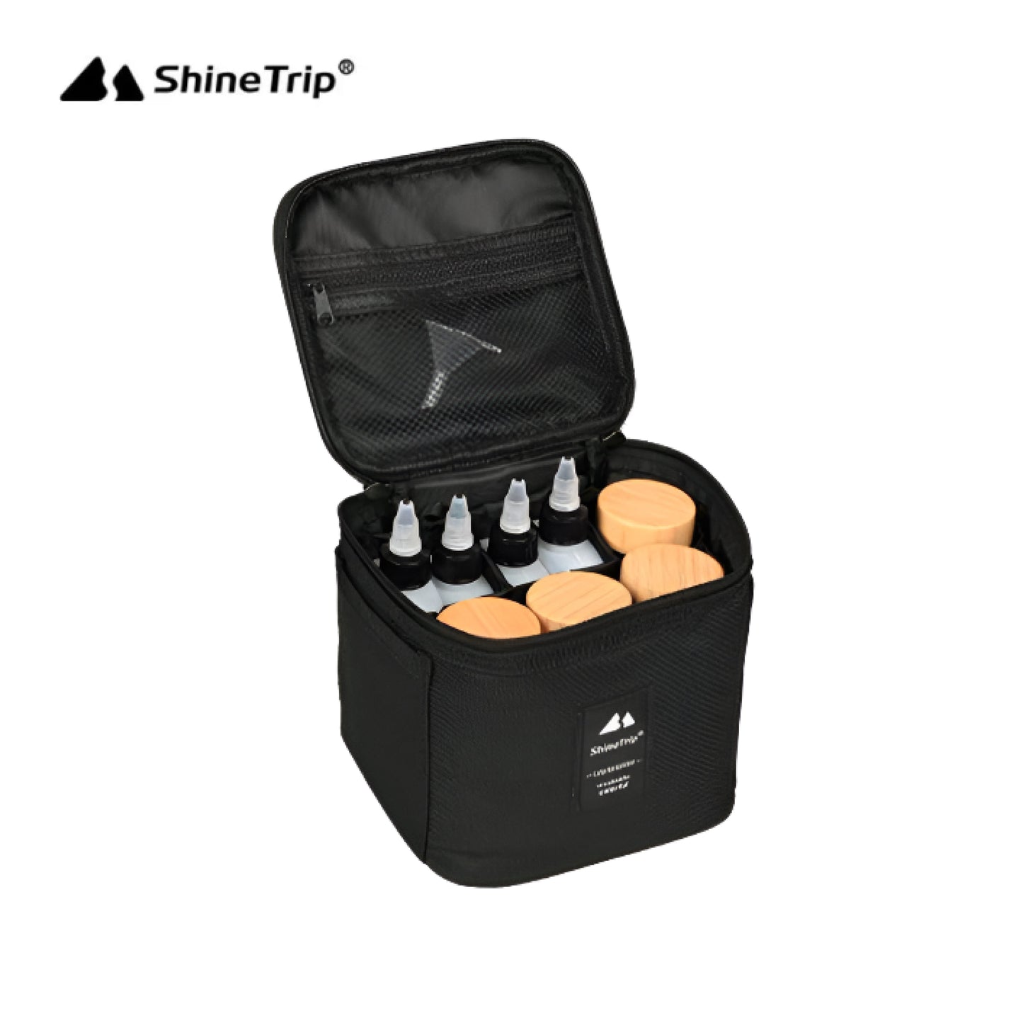 ST059-A456-T00 SHINE TRIP ST-Seasoning Bottle Set-Black