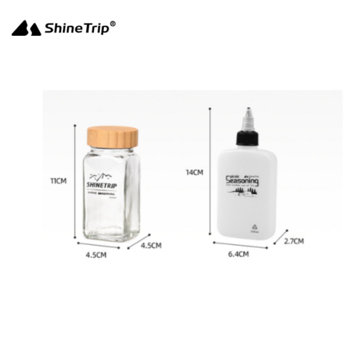 ST059-A456-T00 SHINE TRIP ST-Seasoning Bottle Set-Black