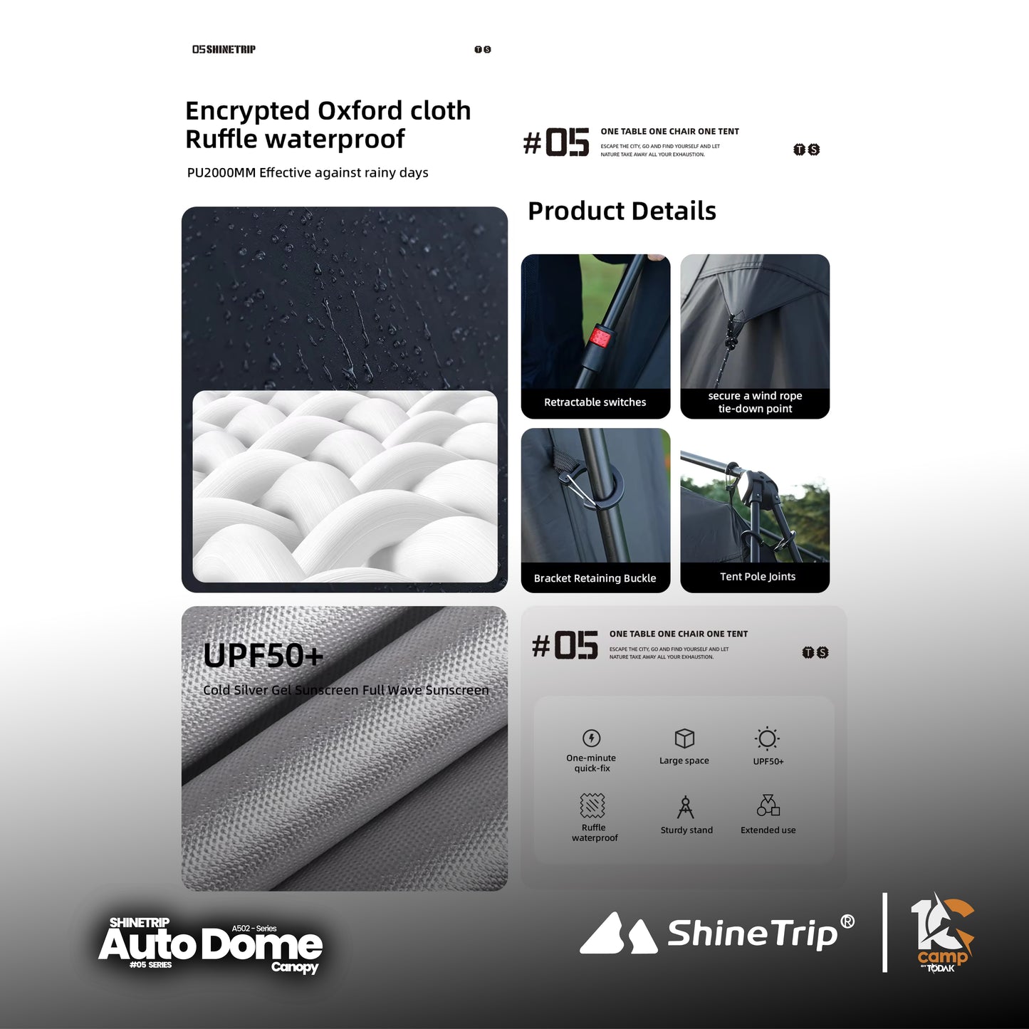 ST073~078 #05 Series Automatic Dome Canopy & Accessories