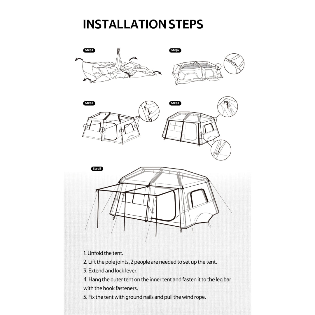 NH002 | NATUREHIKE CNH22ZP004 Village 13 Automatic Tent