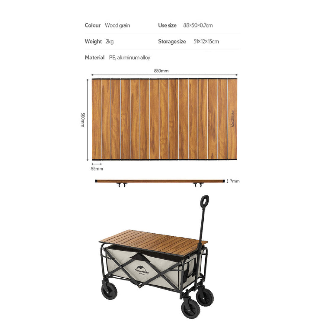 NH030-107 | NATUREHIKE NH19PJ001 _ Outdoor Utility Portable Camping Stroller Folding Trolley 90L + NH20PJ008 Tabletop | NH030 | NH031 | NH095 | NH107