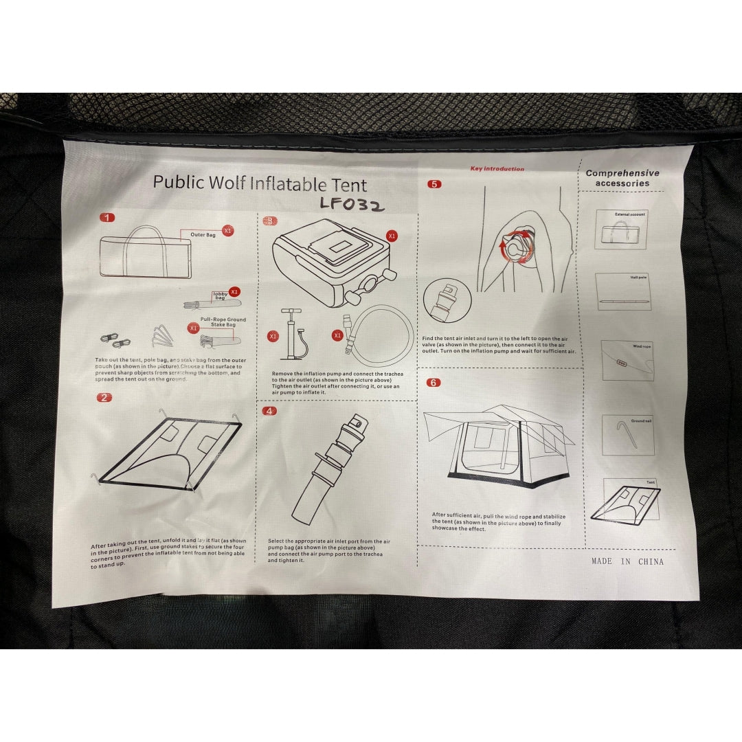 LF032 | LFO HEWOLF Public Wolf Inflatabe Tent 4 person