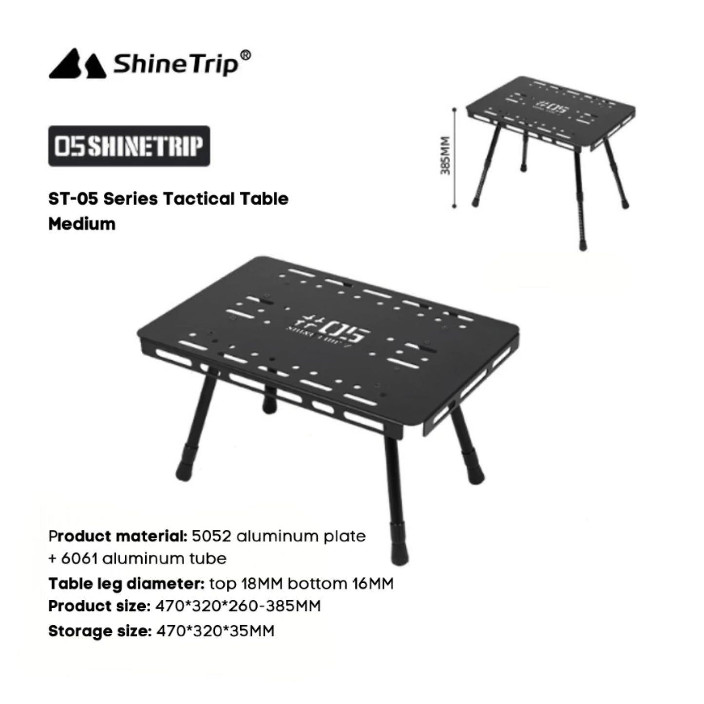 ST001-002-005-A487/A480 SHINETRIP ST-05 series coffee box bottom table