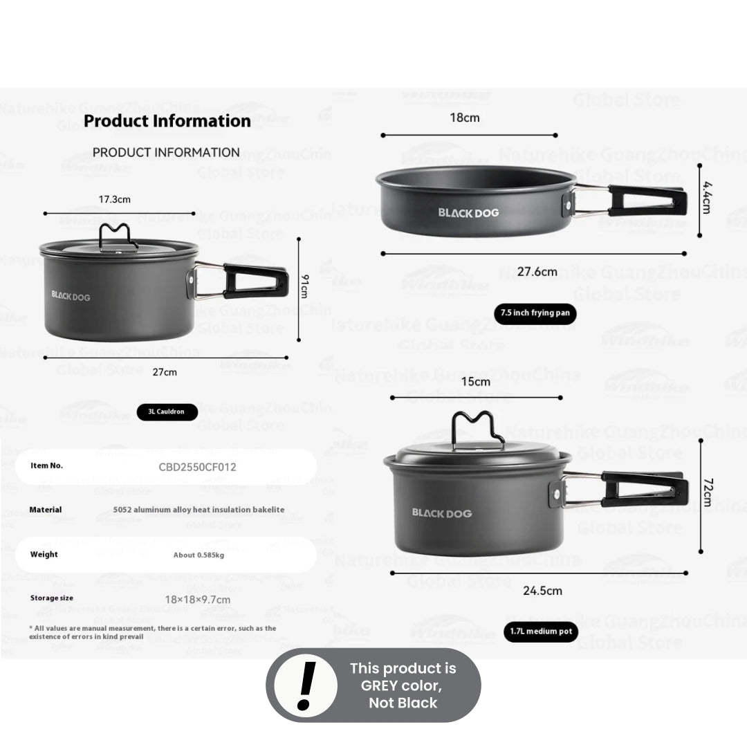 BD127 | BLACKDOG CBD2550CF012_Food Wilderness - Camping Pot Set