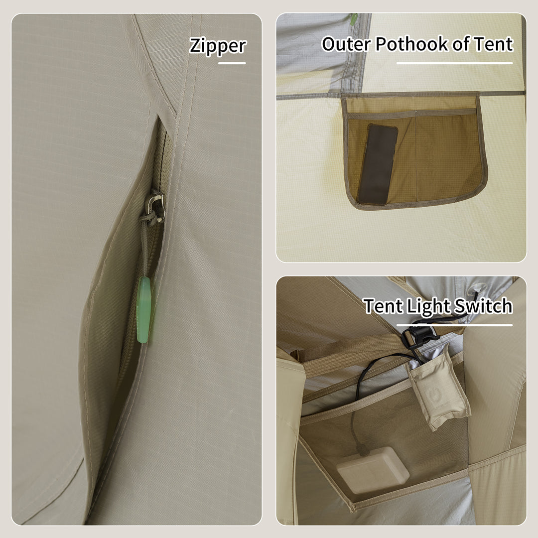 NH049 | NATUREHIKE CNH23ZP12004 _ Village Suite Quick Open Tent