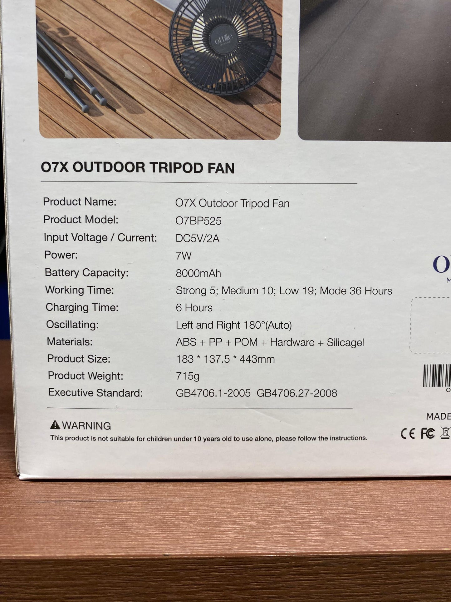 OP015-O7X OPOLAR Desk Fan