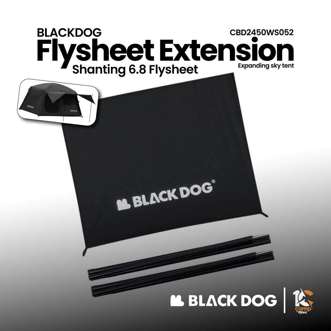 BD104 | BLACKDOG CBD2450WS052 _ Shanting 6.8 Flysheet Extension | Mountain courtyard 6.8 - Expanding sky tent