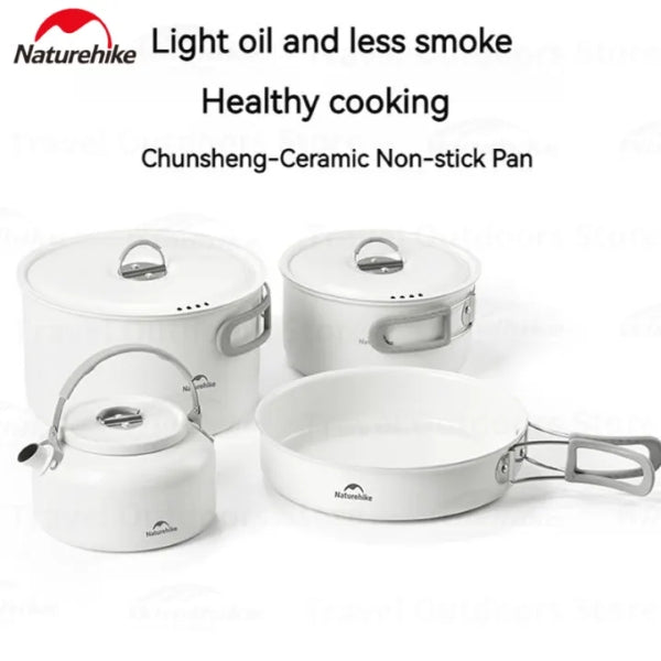 NH137 | NATUREHIKE CNK2450CF013_ Ceramic non-stick pot set