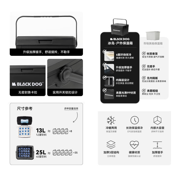 BD040-041 | BLACKDOG  Happy Summer-Camping Incubator 13L | Iceland-Outdoor incubator 25L | BD040 | BD041