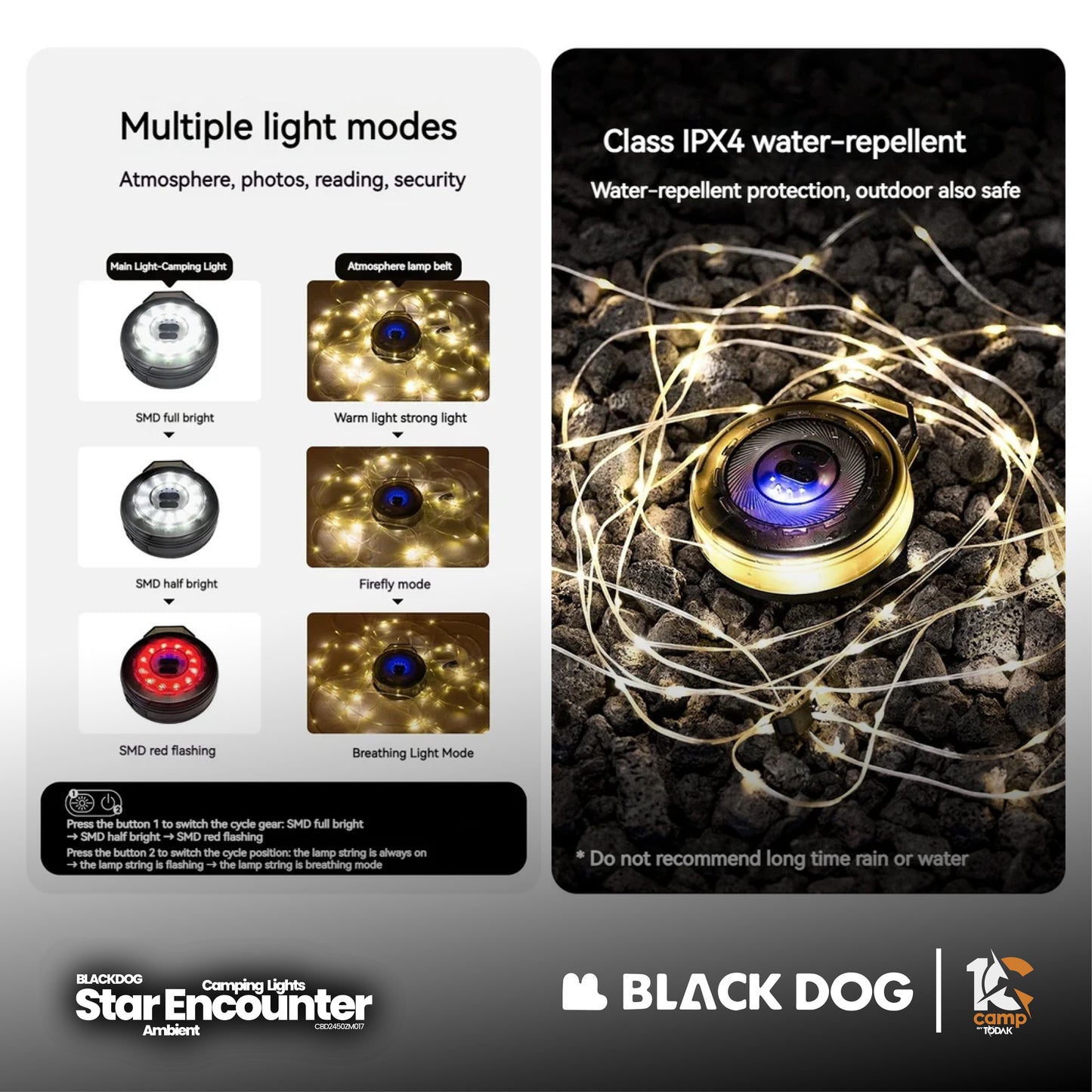 BD078 | BLACKDOG CBD2450ZM017 _ Ambient camping light