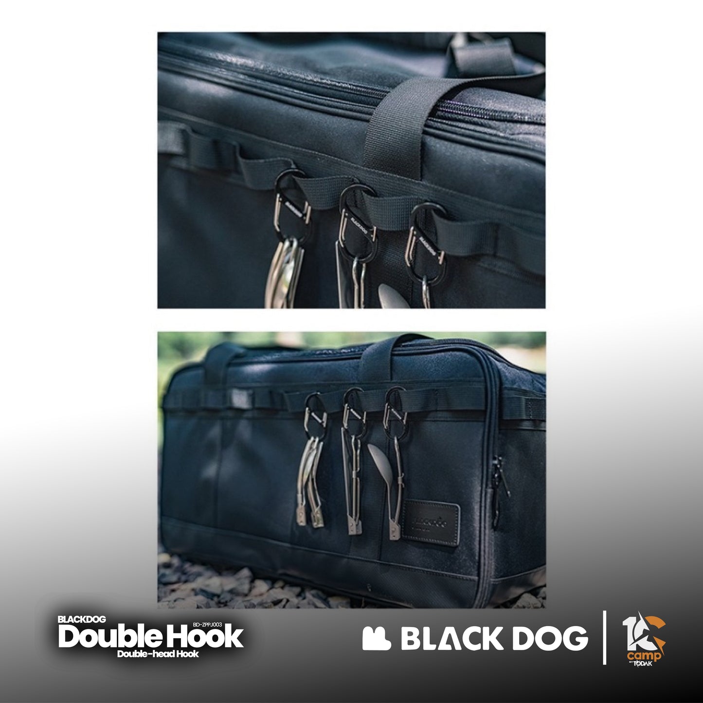BD084 | BLACKDOG BD-ZPPJ003 _ Aluminum Alloy Double Head Hook