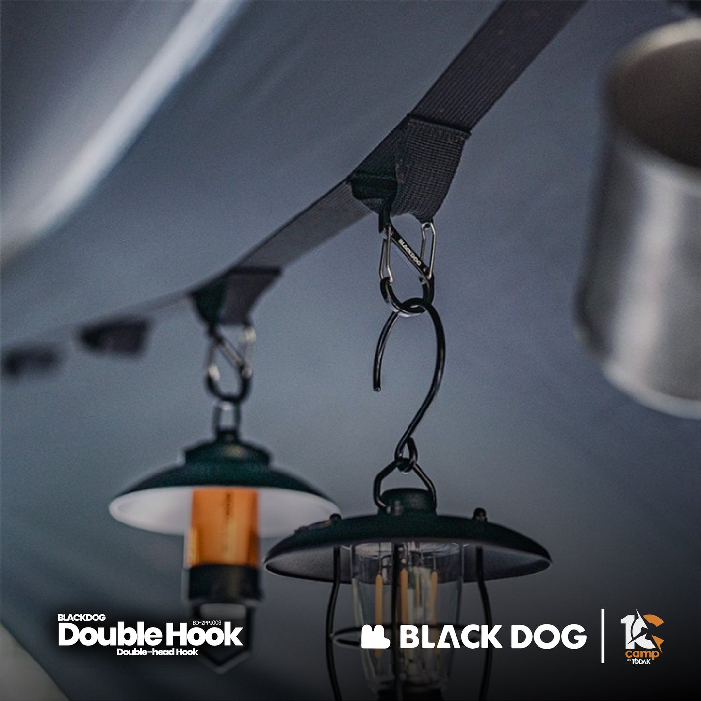 BD084 | BLACKDOG BD-ZPPJ003 _ Aluminum Alloy Double Head Hook