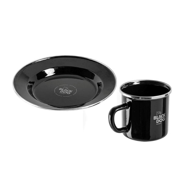 BD138-139 | BLACKDOG _ Thick Enamel Tableware Plate & Cup | BD138 | BD139