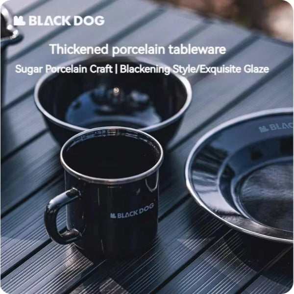 BD138-139 | BLACKDOG _ Thick Enamel Tableware Plate & Cup | BD138 | BD139