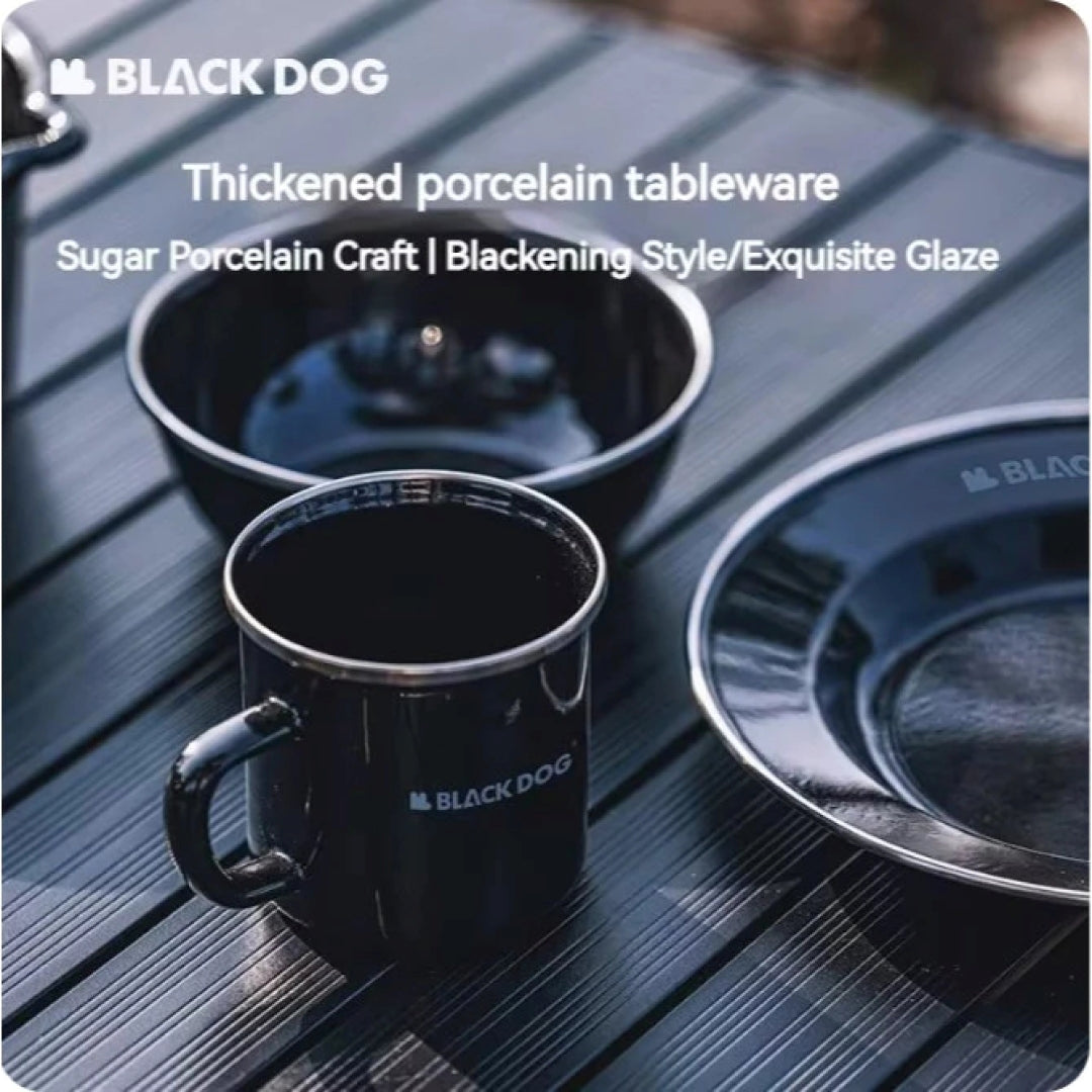 BD138-139 | BLACKDOG _ Thick Enamel Tableware Plate & Cup | BD138 | BD139