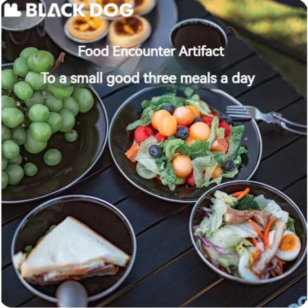 BD138-139 | BLACKDOG _ Thick Enamel Tableware Plate & Cup | BD138 | BD139