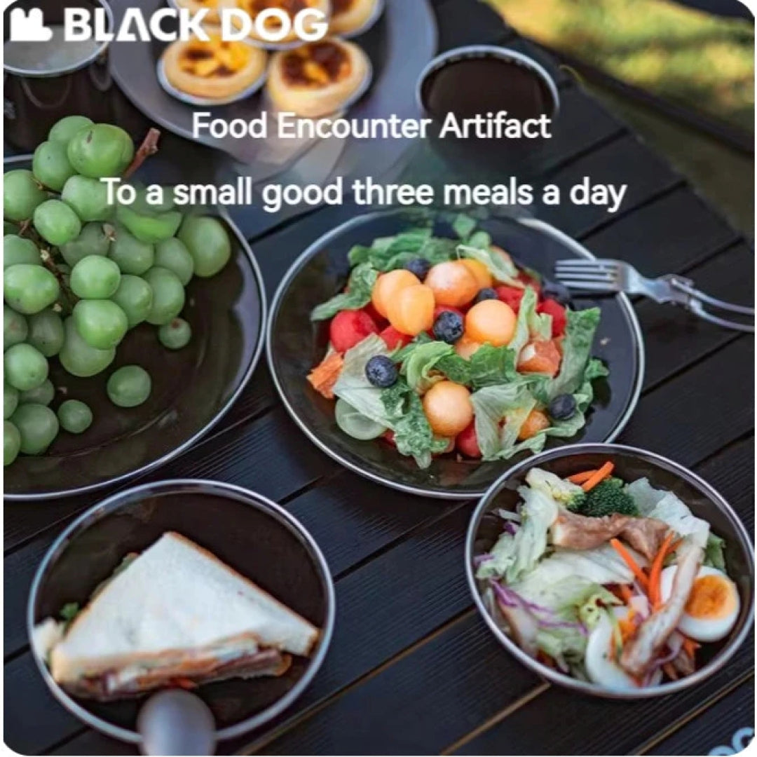 BD138-139 | BLACKDOG _ Thick Enamel Tableware Plate & Cup | BD138 | BD139